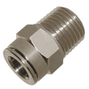Push in fitting nickel plated brass straight male R1/8"x4mm tube